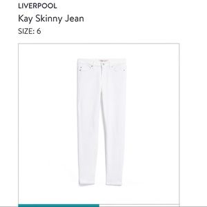 Liverpool white skinny jeans
